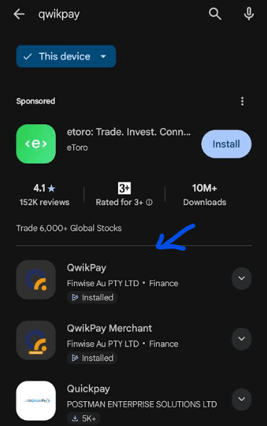 App Store download